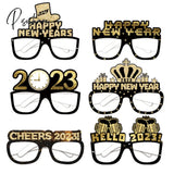 New Years Eve Party Ideas Christmas Decoation For Home Photo Booth Props Santa Claus Tree Glasses