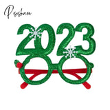 New Years Eve Party Ideas Christmas Decoation For Home Photo Booth Props Santa Claus Tree Glasses