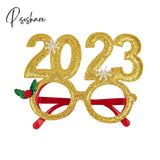 New Years Eve Party Ideas Christmas Decoation For Home Photo Booth Props Santa Claus Tree Glasses