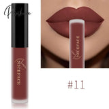 Nude Liquid Lipsticks Waterproof Velvet Matte Lip Gloss Long Lasting Non-Stick Cup Tint Makeup