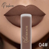 Nude Liquid Lipsticks Waterproof Velvet Matte Lip Gloss Long Lasting Non-Stick Cup Tint Makeup