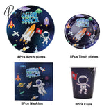 Outer Space Balloon Garland Kit Arch Moon Rocket Astronaut Foil Helium Balloons For Galaxy Theme