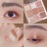 Palette Pearly Eyeshadow Glitter Earth Color Eyeshadows Shiny Eye Shadow Pallet Makeup Pigmentos