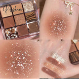 Palette Pearly Eyeshadow Glitter Earth Color Eyeshadows Shiny Eye Shadow Pallet Makeup Pigmentos