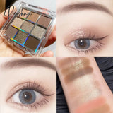 Palette Pearly Eyeshadow Glitter Earth Color Eyeshadows Shiny Eye Shadow Pallet Makeup Pigmentos