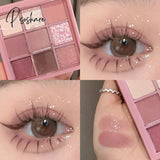 Palette Pearly Eyeshadow Glitter Earth Color Eyeshadows Shiny Eye Shadow Pallet Makeup Pigmentos