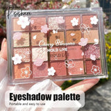 Palette Pearly Eyeshadow Glitter Earth Color Eyeshadows Shiny Eye Shadow Pallet Makeup Pigmentos