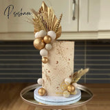 Palm Spear Cake Topper Happy Birthday Leaf Decoration Decorating Wedding Baking Dessert Table Party