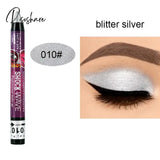 Pearlescent Eyeshadow Pen 12 Colors Lasting Waterproof Not Blooming Shiny Glitter Silkworm Gel Eye