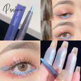 Pearlescent Highlighter Eyeshadow Liner Glitter Shimmer Natural High Gloss Pen Metallic Satin Lying Silkworm Eyeliner Gel Pencil