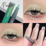 Pearlescent Highlighter Eyeshadow Liner Glitter Shimmer Natural High Gloss Pen Metallic Satin Lying