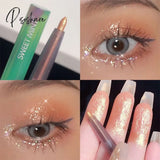 Pearlescent Highlighter Eyeshadow Liner Glitter Shimmer Natural High Gloss Pen Metallic Satin Lying