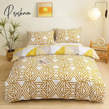 Peter Khanun Bedding Set with Duvet Cover Bed Fitted Sheet Pillowcase Luxury Bedsheet Double Single King Queen Twin Size 3/4 Pcs