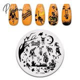 Pict You Halloween Nail Stamping Plates Snowflake Festival Pattern Art Image Stencil Template Plate