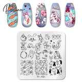 Pict You Halloween Nail Stamping Plates Snowflake Festival Pattern Art Image Stencil Template Plate