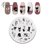 Pict You Halloween Nail Stamping Plates Snowflake Festival Pattern Art Image Stencil Template Plate