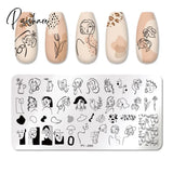 Pict You Halloween Nail Stamping Plates Snowflake Festival Pattern Art Image Stencil Template Plate