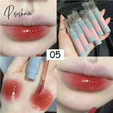 Pink Clear Mirror Water Lip Gloss Glaze Transparent Waterproof Glossy Liquid Lipstick Red Tint