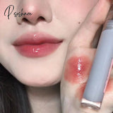 Pink Clear Mirror Water Lip Gloss Glaze Transparent Waterproof Glossy Liquid Lipstick Red Tint