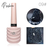 Pisoshare 10Ml Reflective Glitter Nail Gel Polish Sparkling Auroras Laser Semi Permanent Uv Varnish