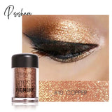 Pisoshare 18 Colors Glitter Eye Shadow Loose Powder Shimmer Pigment Eyeshadow Makeup 10