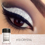 Pisoshare 18 Colors Glitter Eye Shadow Loose Powder Shimmer Pigment Eyeshadow Makeup 13