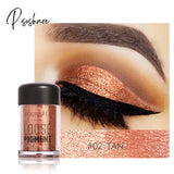 Pisoshare 18 Colors Glitter Eye Shadow Loose Powder Shimmer Pigment Eyeshadow Makeup 2