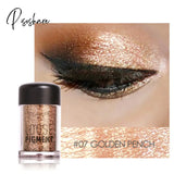 Pisoshare 18 Colors Glitter Eye Shadow Loose Powder Shimmer Pigment Eyeshadow Makeup 7