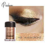 Pisoshare 18 Colors Glitter Eye Shadow Loose Powder Shimmer Pigment Eyeshadow Makeup 8