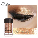 Pisoshare 18 Colors Glitter Eye Shadow Loose Powder Shimmer Pigment Eyeshadow Makeup 9