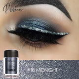 Pisoshare 18 Colors Glitter Eye Shadow Loose Powder Shimmer Pigment Eyeshadow Makeup