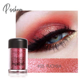 Pisoshare 18 Colors Glitter Eye Shadow Loose Powder Shimmer Pigment Eyeshadow Makeup