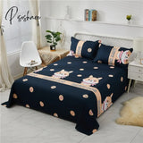 Pisoshare 1Pc Bed Sheet Coverlet Double Single King Queen Size Dustproof Four Seasons Universal