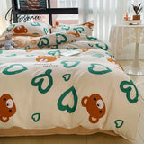 Pisoshare 1Pc Ins Style Duvet Cover/ Quilt Cover Bedclothes Bed Sheet Single Double Queen King Size