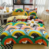 Pisoshare 1Pc Ins Style Duvet Cover/ Quilt Cover Bedclothes Bed Sheet Single Double Queen King Size