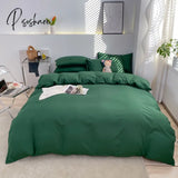 Pisoshare 1Pc Ins Style Duvet Cover/ Quiltcover Solid Color Bedclothes Single Double Queen King