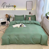 Pisoshare 1Pc Ins Style Duvet Cover/ Quiltcover Solid Color Bedclothes Single Double Queen King