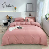 Pisoshare 1Pc Ins Style Duvet Cover/ Quiltcover Solid Color Bedclothes Single Double Queen King