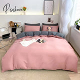 Pisoshare 1Pc Ins Style Duvet Cover/ Quiltcover Solid Color Bedclothes Single Double Queen King