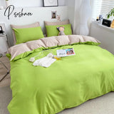 Pisoshare 1Pc Ins Style Duvet Cover/ Quiltcover Solid Color Bedclothes Single Double Queen King