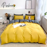 Pisoshare 1Pc Ins Style Duvet Cover/ Quiltcover Solid Color Bedclothes Single Double Queen King