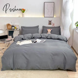 Pisoshare 1Pc Ins Style Duvet Cover/ Quiltcover Solid Color Bedclothes Single Double Queen King