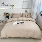 Pisoshare 1Pc Ins Style Duvet Cover/ Quiltcover Solid Color Bedclothes Single Double Queen King