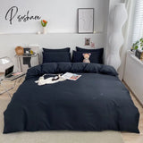 Pisoshare 1Pc Ins Style Duvet Cover/ Quiltcover Solid Color Bedclothes Single Double Queen King