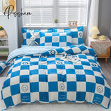 Pisoshare 1Pc Nordic Simple Duvet Cover/ Quilt Cover Bedclothes Bed Sheet Single Double Queen King