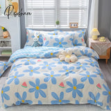 Pisoshare 1Pc Nordic Simple Duvet Cover/ Quilt Cover Bedclothes Bed Sheet Single Double Queen King