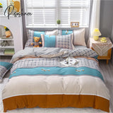 Pisoshare 1Pc Nordic Simple Duvet Cover/ Quilt Cover Bedclothes Bed Sheet Single Double Queen King