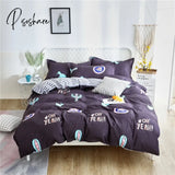 Pisoshare 1Pc Nordic Simple Duvet Cover/ Quilt Cover Bedclothes Bed Sheet Single Double Queen King