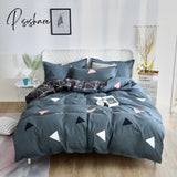 Pisoshare 1Pc Nordic Simple Duvet Cover/ Quilt Cover Bedclothes Bed Sheet Single Double Queen King