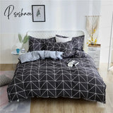 Pisoshare 1Pc Nordic Simple Duvet Cover/ Quilt Cover Bedclothes Bed Sheet Single Double Queen King